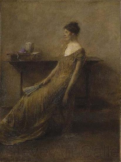 Thomas Dewing Lady in Gold Spain oil painting art